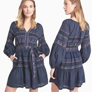 Anthropologie Skye embroidered dress size small